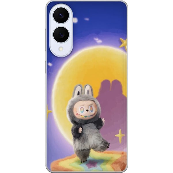 Samsung Galaxy S25 Edge Läpinäkyvä kuori Labubu Neon Pop -