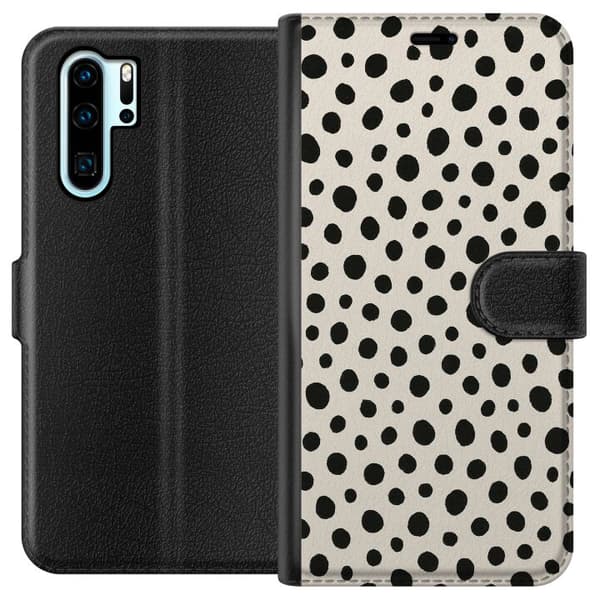 Kompatibelt Lommeboketui til Huawei P30 Pro Dot Dance