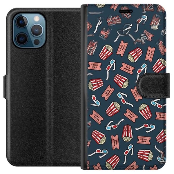 Kompatibel Tegnebogsetui til Apple iPhone 12 Pro Biokväll blå