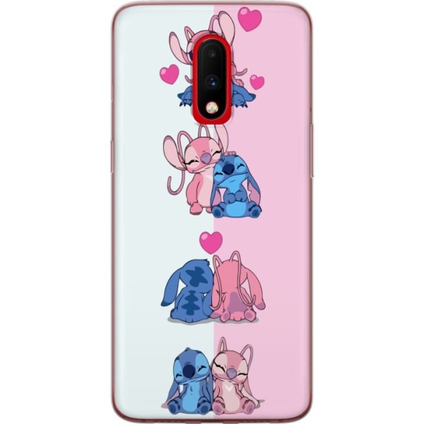 OnePlus 7 Gennemsigtig cover Lilo & Stitch