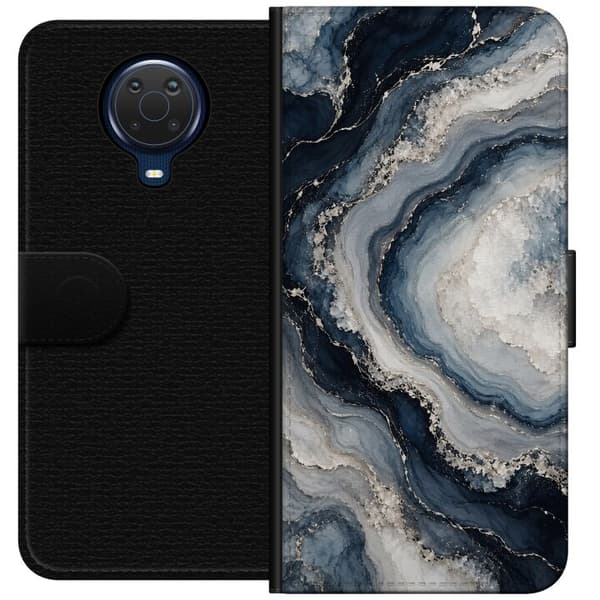 Kompatibel Tegnebogsetui til Nokia G20 Nattagat blå