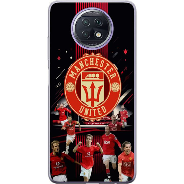 Xiaomi Redmi Note 9T Genomskinligt Skal Manchester United F.C.