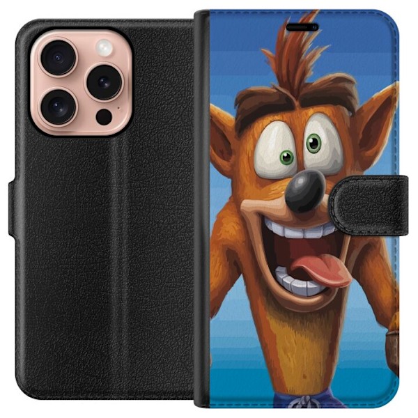 Apple iPhone 16 Pro Lommeboketui Crash Bandicoot