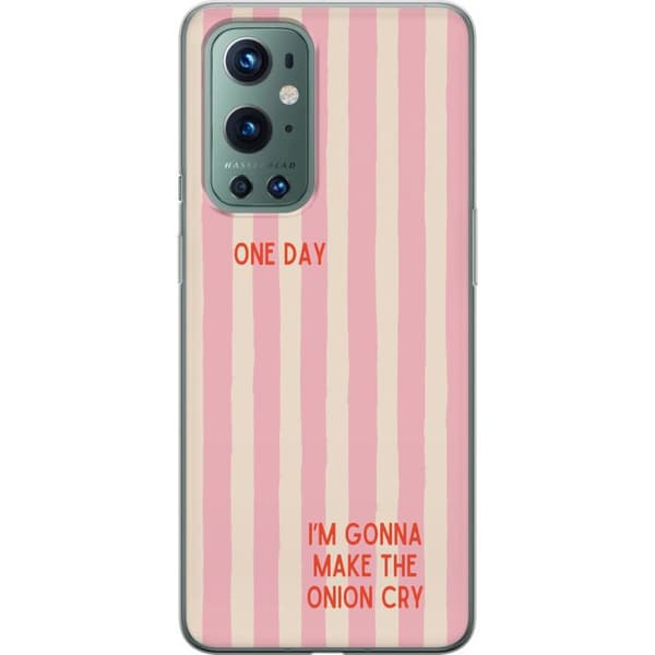 Kompatibelt Mobildeksel til OnePlus 9 Pro Make the Onion Cry rosa