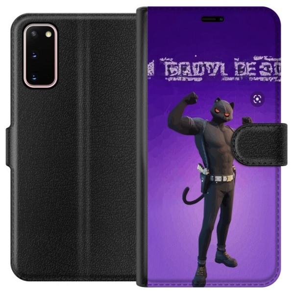 Samsung Galaxy S20 Lompakkokotelo Fortnite - Meowscles