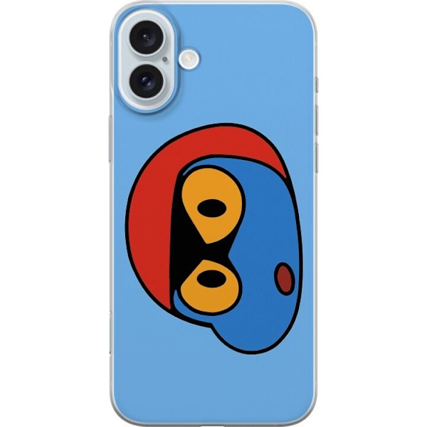 Apple iPhone 16 Plus Läpinäkyvä kuori Bold Bot Head