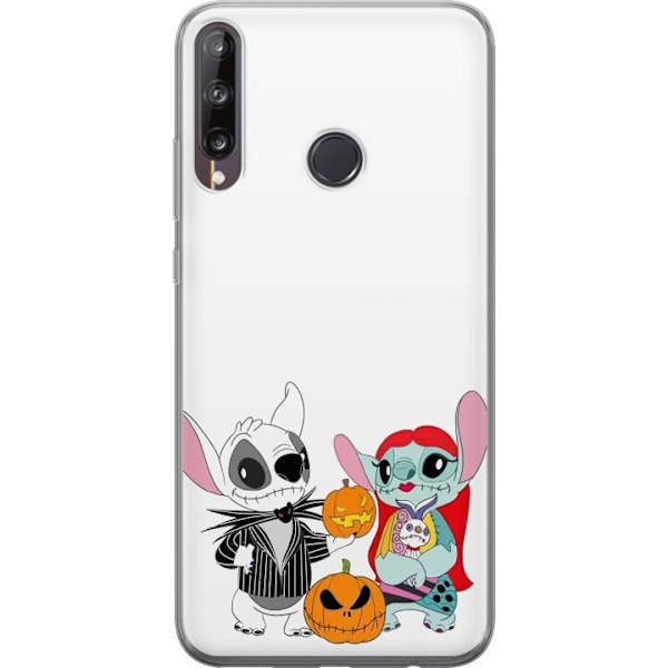 Huawei P40 lite E Läpinäkyvä kuori Stitch perhe addams