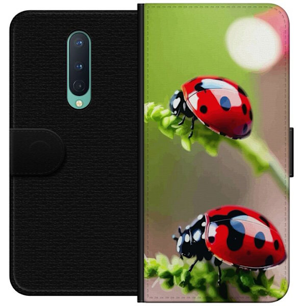 OnePlus 8 Lompakkokotelo Leppäkerttu Hyönteinen Onni Symboli Luontoaihe Suosittu Graafinen Motiivi Koristelu Kesäkiertue