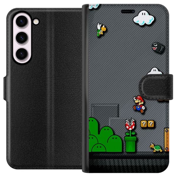 Kompatibelt Plånboksfodral till Samsung Galaxy S23+ Super Mario Bros