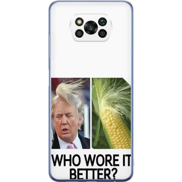 Xiaomi Poco X3 Pro Gennemsigtig cover Trump