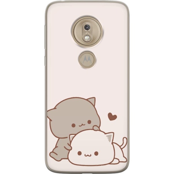 Motorola Moto G7 Play Gennemsigtig cover Kawaii Søde Katte