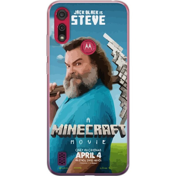 Motorola Moto E6s (2020) Gjennomsiktig deksel En Minecraft-fil