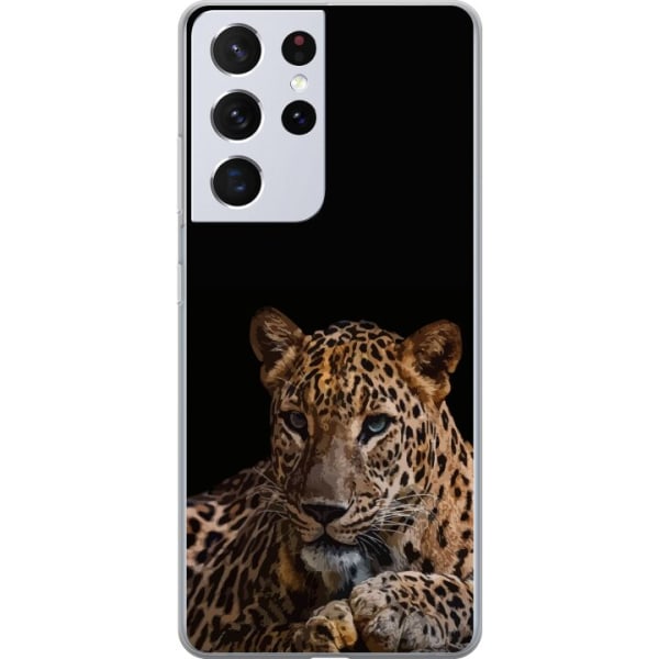 Samsung Galaxy S21 Ultra 5G Gennemsigtig cover Leopard