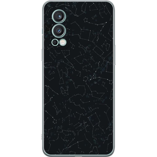 OnePlus Nord 2 5G Läpinäkyvä kuori Tähtitaivas