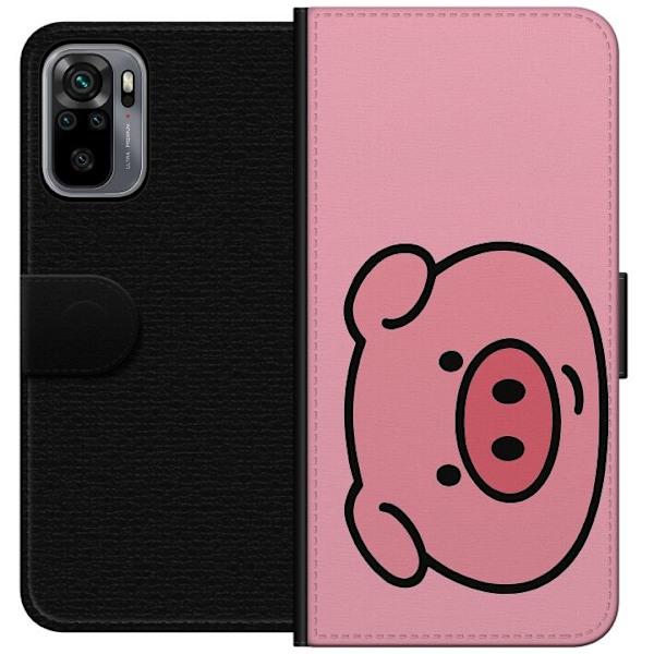 Xiaomi Redmi Note 10S Tegnebogsetui Kawaii Piggy
