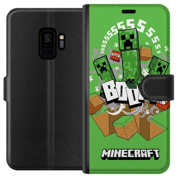Samsung Galaxy S9 Tegnebogsetui Minecraft Boom