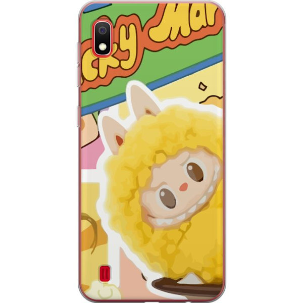 Samsung Galaxy A10 Genomskinligt Skal Labubu Wacky Mart Pop Mart Serie Samlarfigur Söt Design Populärt Motiv Figurserie Kreativ Art Toy
