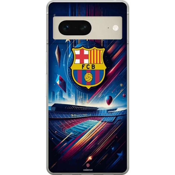 Google Pixel 7 Läpinäkyvä kuori FC Barcelona