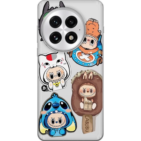 OnePlus 13 Läpinäkyvä kuori Labubu hahmokokoelma - Pop Mart