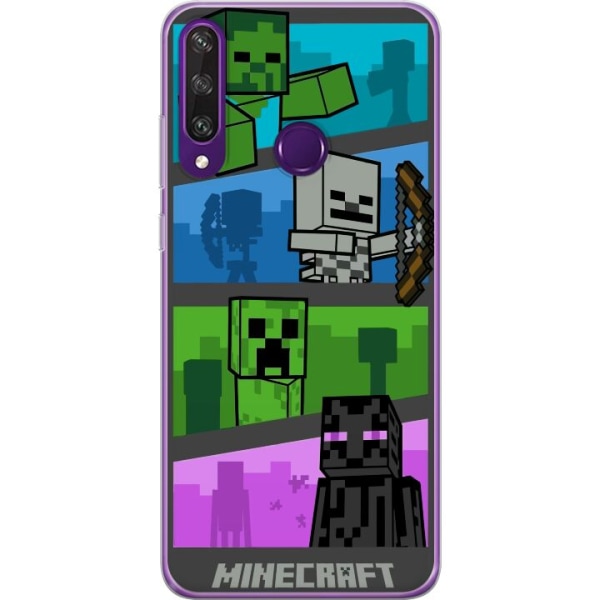 Huawei Y6p Gennemsigtig cover Minecraft