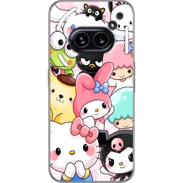Nothing Phone (2a) Plus Läpinäkyvä kuori Kawaii Sanrio Crew