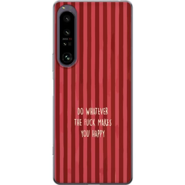 Kompatibelt Mobildeksel til Sony Xperia 1 IV Gör det som gör dig glad rød