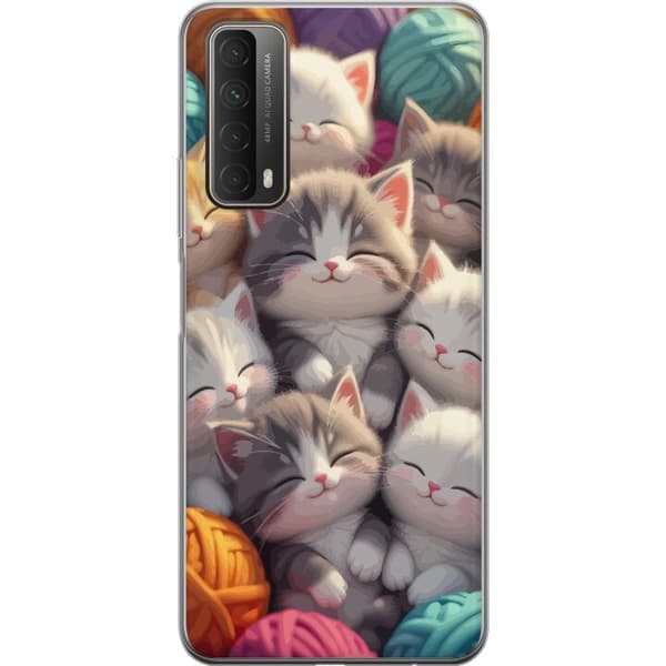 Kompatibelt Mobildeksel til Huawei P smart 2021 Sovande kattungar beige