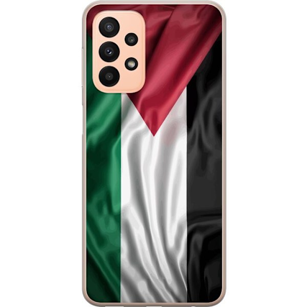 Samsung Galaxy A23 Läpinäkyvä kuori Palestiinan lippu – i