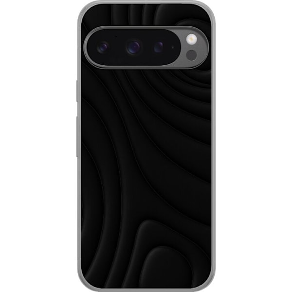 Google Pixel 9 Pro XL Läpinäkyvä kuori Tummat Aallot