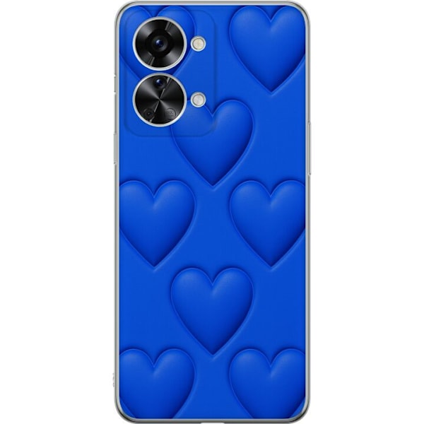 OnePlus Nord 2T Genomskinligt Skal Blue Hearts