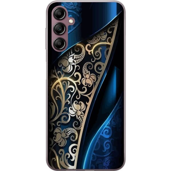 Kompatibelt Mobildeksel til Samsung Galaxy A14 5G Blå og Gull