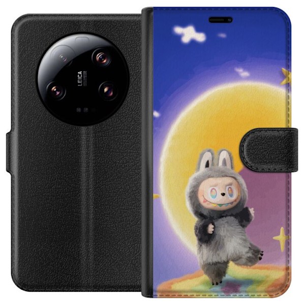 Xiaomi 13 Ultra Plånboksfodral Labubu Neon Pop – Neonfärga