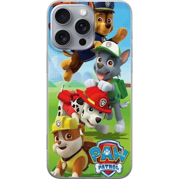 Apple iPhone 16 Pro Max Gennemsigtig cover Paw Patrol