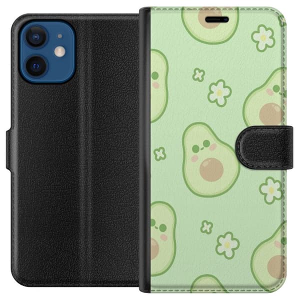 Kompatibelt Plånboksfodral till Apple iPhone 12 mini Avokado Söt