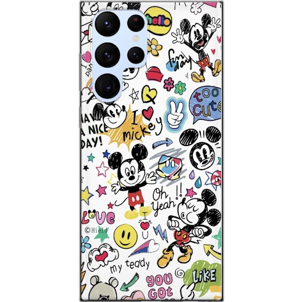 Samsung Galaxy S22 Ultra 5G Gennemsigtig cover Mickey Mouse