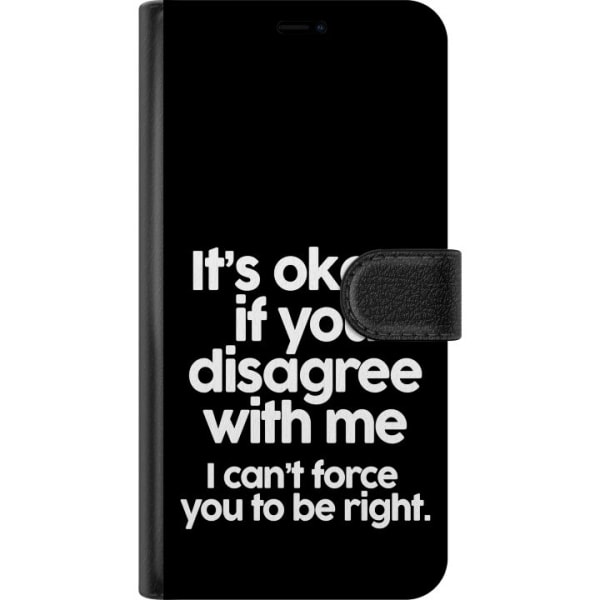 OnePlus 6T Tegnebogsetui Tekst