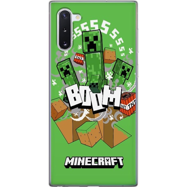 Samsung Galaxy Note10 Genomskinligt Skal Minecraft Boom