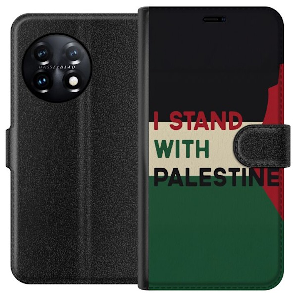 OnePlus 11 Plånboksfodral Stand with Palestine – solidarite
