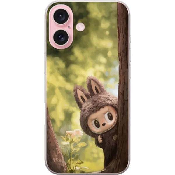 Apple iPhone 16 Gennemsigtig cover Labubu Graffiti Vibes – G