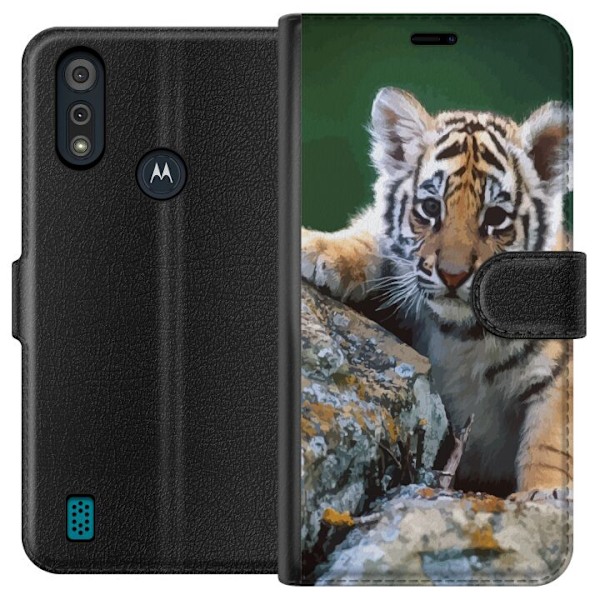 Motorola Moto E6i Lommeboketui Tiger