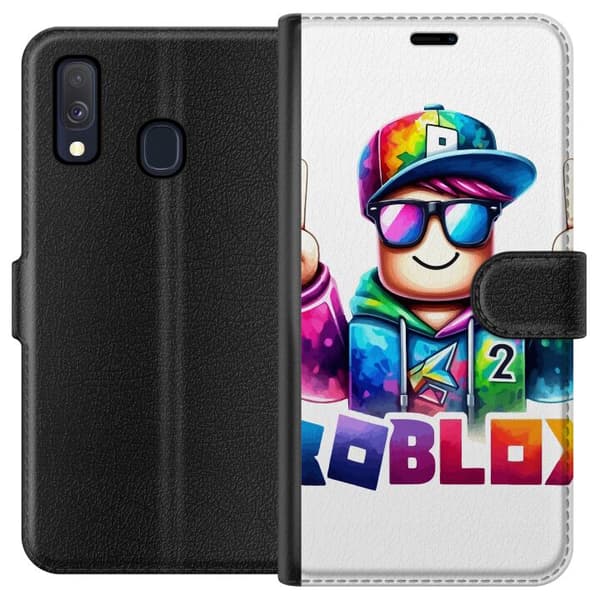Kompatibelt Plånboksfodral till Samsung Galaxy A40 Roblox