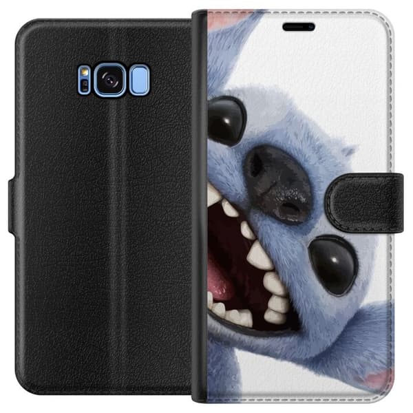 Kompatibelt Plånboksfodral till Samsung Galaxy S8 Lilo & Stitch