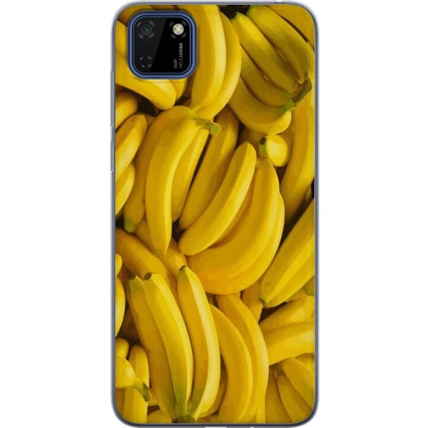 Huawei Y5p Genomskinligt Skal Banana Pattern – lekfullt mönster med gula bananer