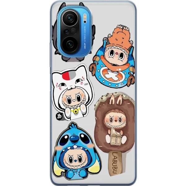 Xiaomi Poco F3 Läpinäkyvä kuori Labubu hahmokokoelma - Pop