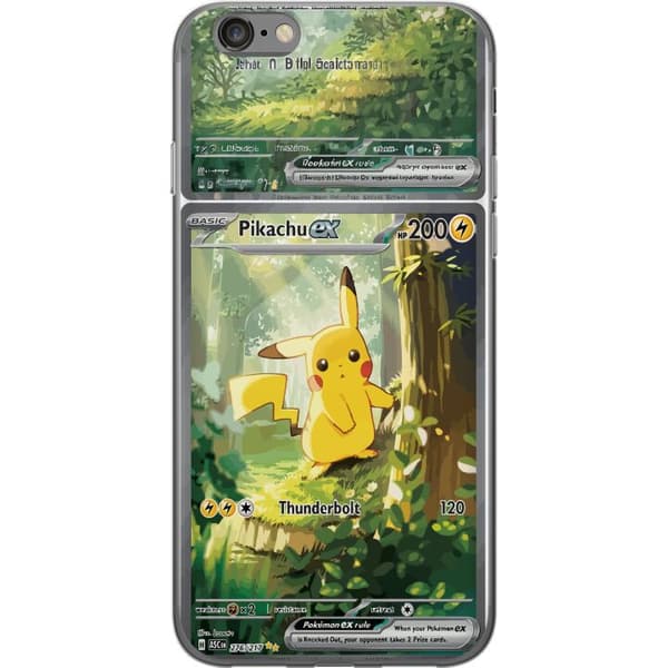 Kompatibelt Mobildeksel til Apple iPhone 6s Pikachu grønn