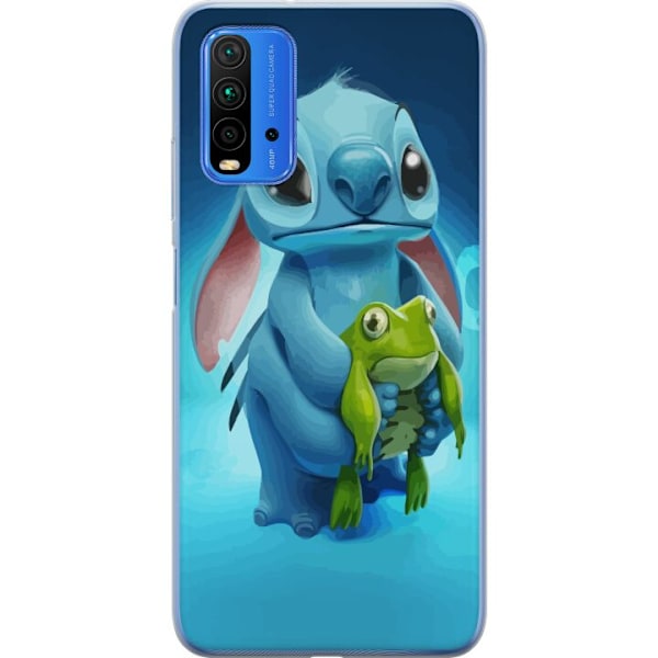 Xiaomi Redmi Note 9 4G Gjennomsiktig deksel Stitch og frosken