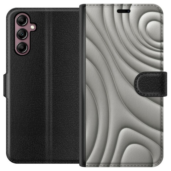Samsung Galaxy A14 5G Plånboksfodral Silver Waves