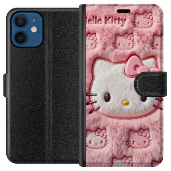 Kompatibel Tegnebogsetui til Apple iPhone 12 Sød pink