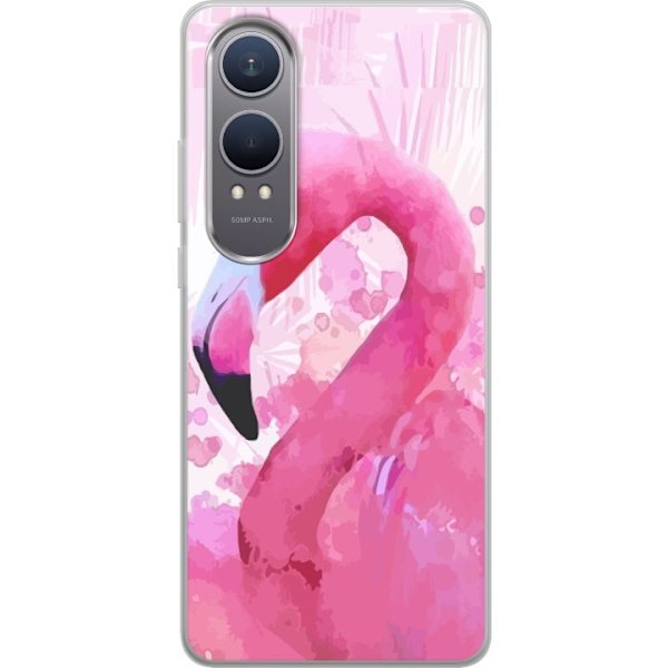 OnePlus Nord CE4 Lite Gennemsigtig cover Flamingo