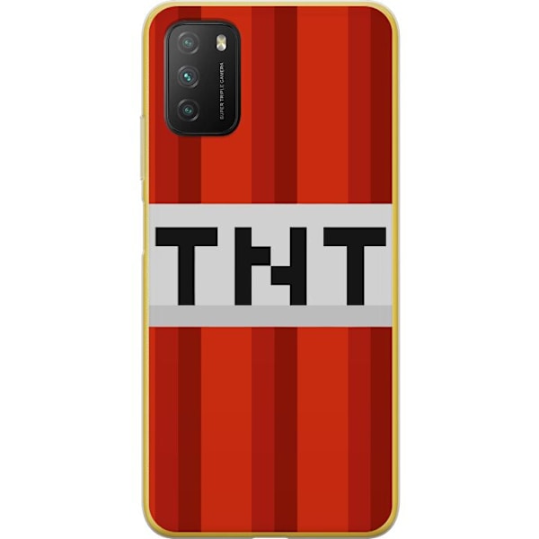 Xiaomi Poco M3  Genomskinligt Skal Minecraft TNT